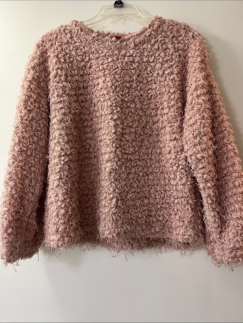 Vince Camuto Textured Pullover Sweater in Blush Pink